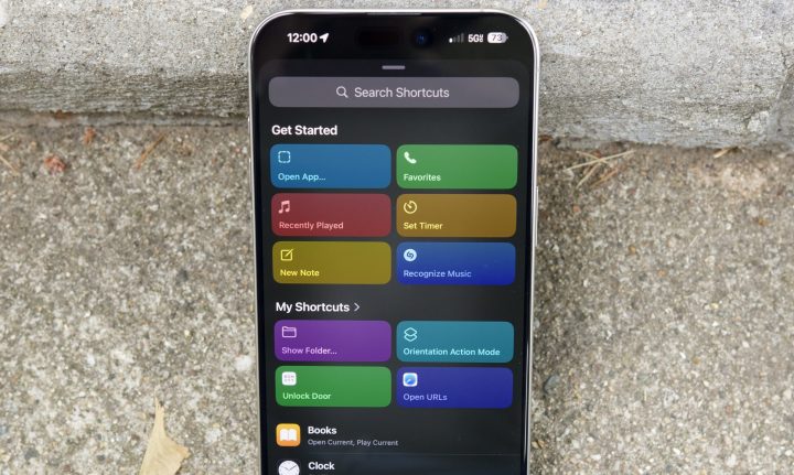 Shortcuts options for the iPhone 15 Pro Max's Action button.