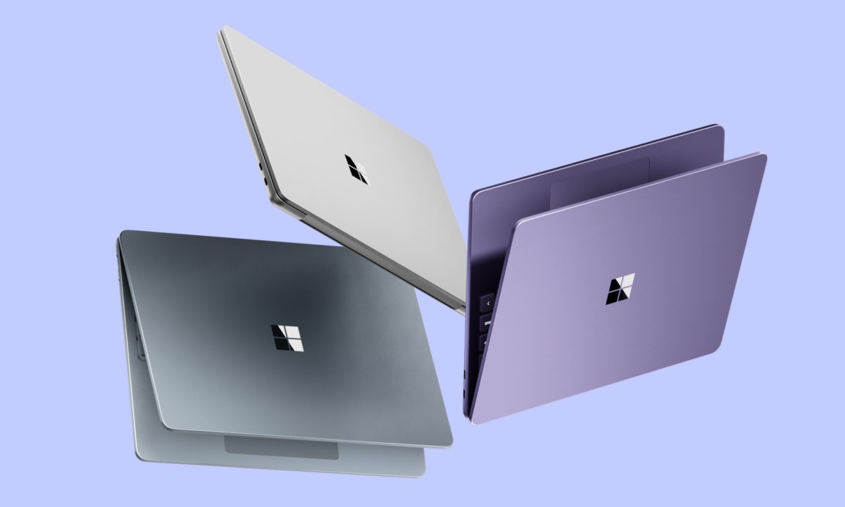 Color options for the Microsoft Surface Laptop 13-inch.